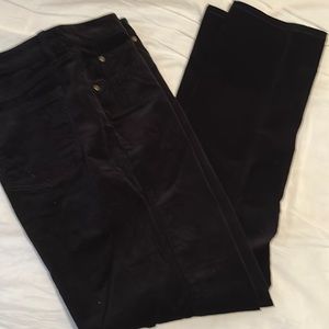 Talbots Flawless black straight leg cords. NEW with tags